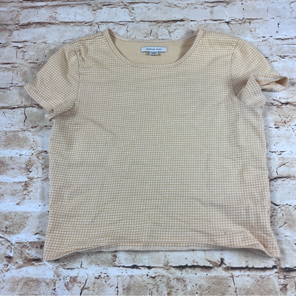 American Eagle gingham baby T